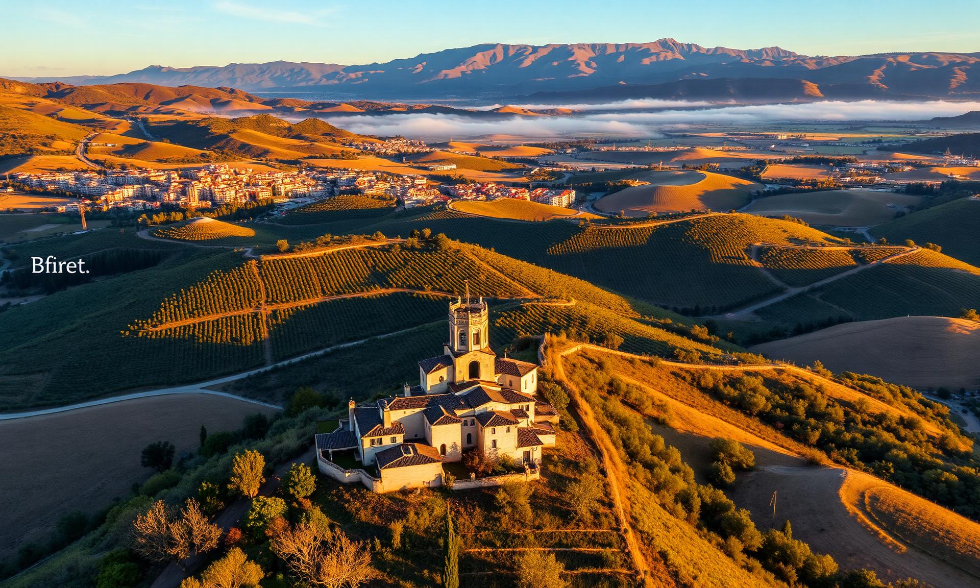 La campagna abruzzese dell'azienda a Villalfonsina